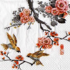 Схема вышивки «Цветы и птицы»