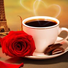 Схема вышивки «Кофе»