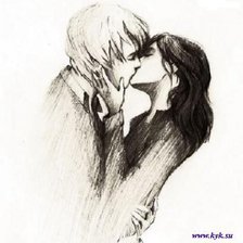 Схема вышивки «Поцелуй»