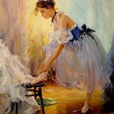 Схема вышивки «Балерина»