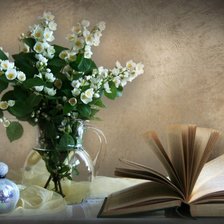 Схема вышивки «Натюрморт с книгой»