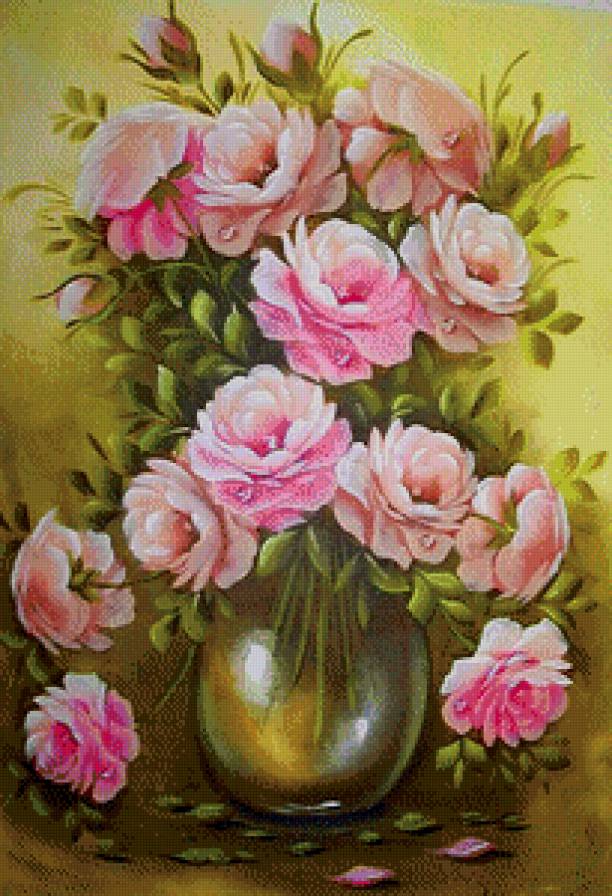 Нежность роз - букет, цветы, розы - предпросмотр