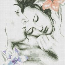 Схема вышивки «двое»