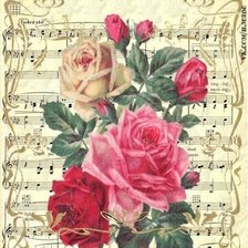 Схема вышивки «Moonlight and roses»