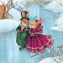 Схема вышивки «Зайки»