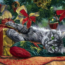 Схема вышивки «новогодняя»