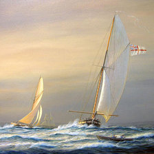 Схема вышивки «парус на море»