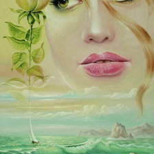 Схема вышивки «Взгляд»