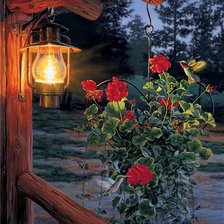 Схема вышивки «фонарь»