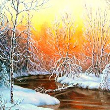 Схема вышивки «пейзаж»