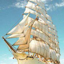 Схема вышивки «корабль»