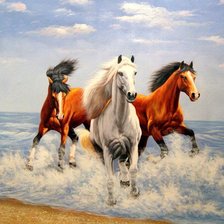 Схема вышивки «тройка»