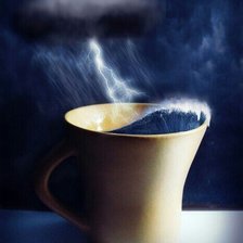 Схема вышивки «Буря в стакане»