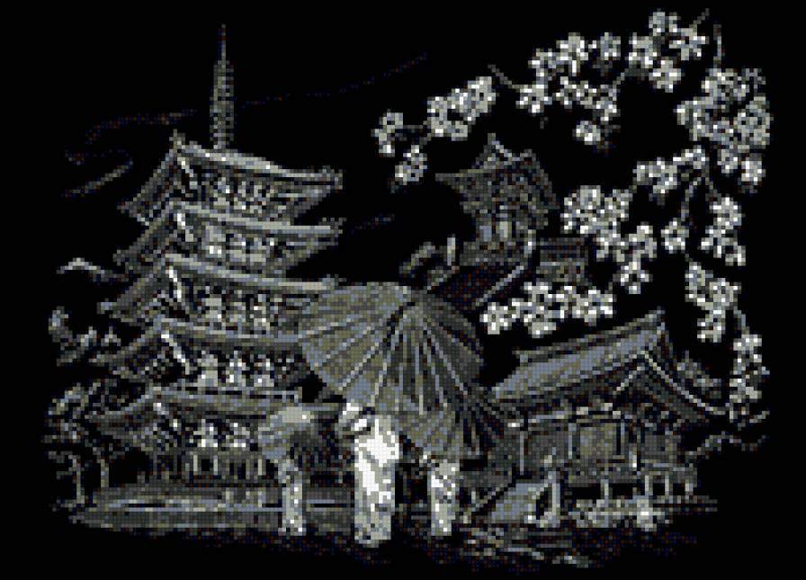 Япония Киото - пейзаж, люди, восток, япония, азия - предпросмотр