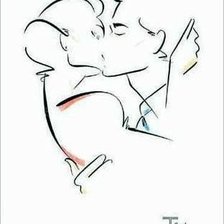 Схема вышивки «поцелуй»