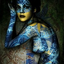 Схема вышивки «Женщина»