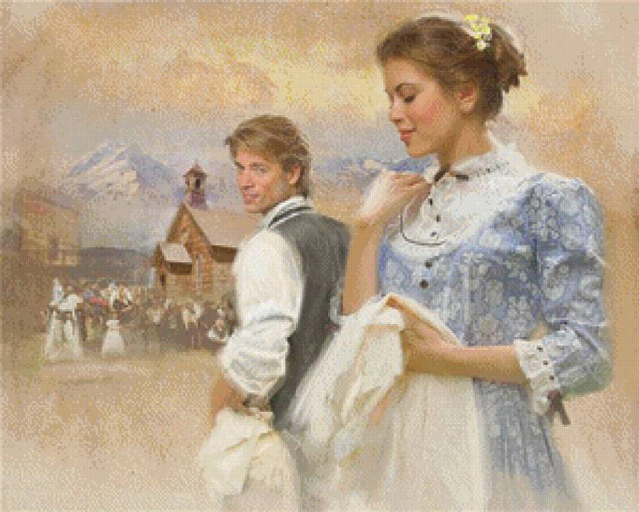 двое - пара, девушка, мужчина - предпросмотр