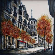 Схема вышивки «Городской пейзаж»