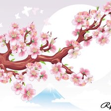 Схема вышивки «Сакура»