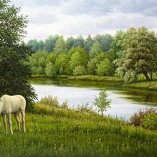 Схема вышивки «пейзаж»