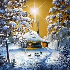 Схема вышивки «В.Марков. Избушка»