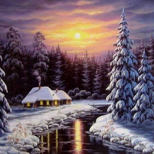 Схема вышивки «Ночь»