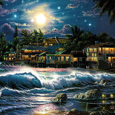 Схема вышивки «южный городок»