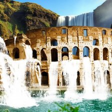 Схема вышивки «Древний водопад»