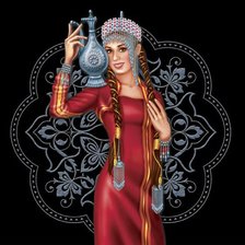 Схема вышивки «женский образ»