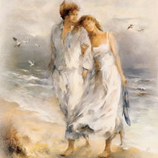 Схема вышивки «свидание у моря»