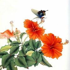 Схема вышивки «цветы»