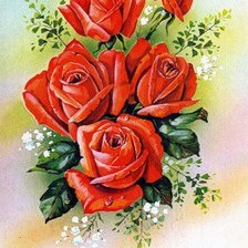 Схема вышивки «Розы»