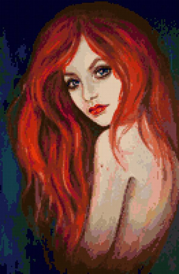 рыжая - девушка - предпросмотр