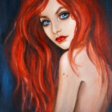 Схема вышивки «рыжая»