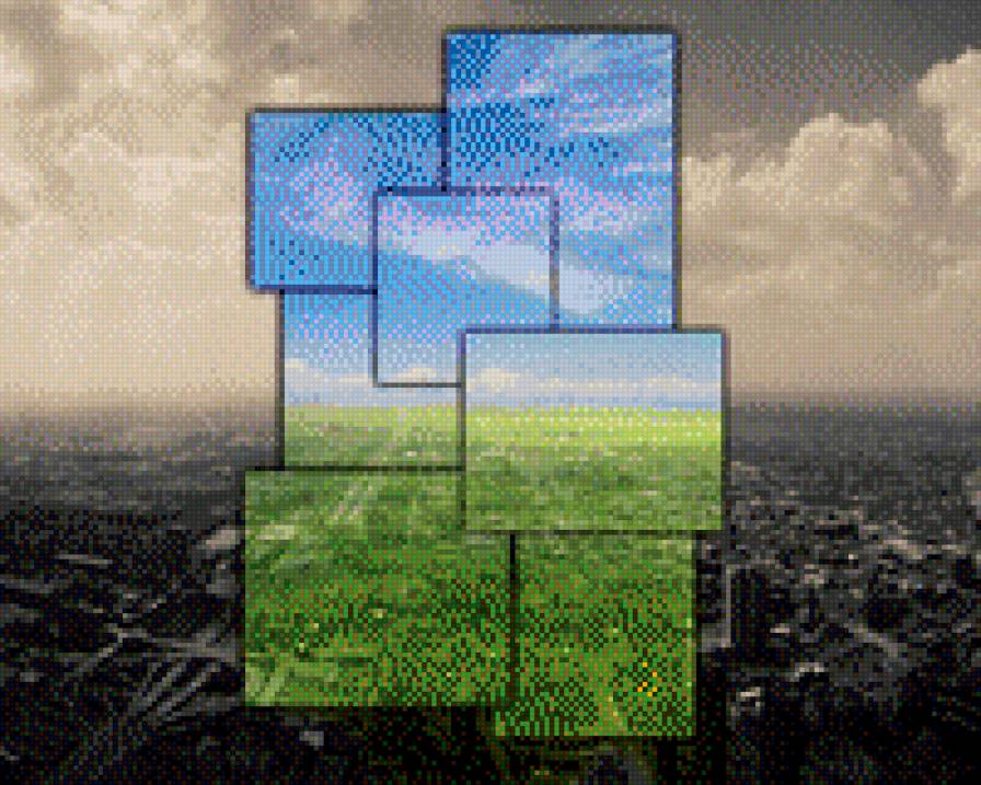 город в окне - предпросмотр