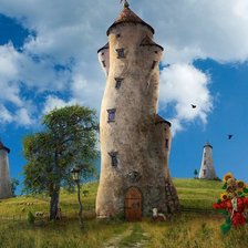 Схема вышивки «Домик»