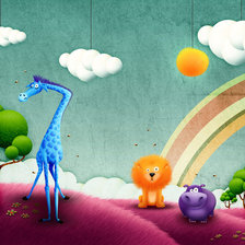 Схема вышивки «зверюшки»