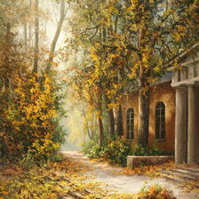 Схема вышивки «Старая усадьба»