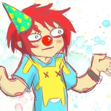 Схема вышивки «клоун»