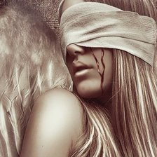 Схема вышивки «девушка с закрытыми глазами»