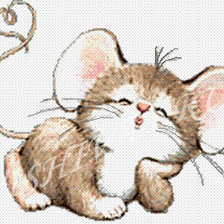 Схема вышивки «мышка»