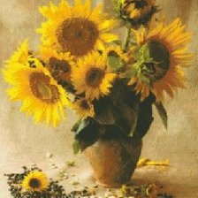 Схема вышивки «Подсолнухи»