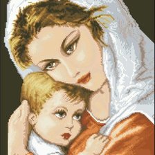 Схема вышивки «Мать и дитя»