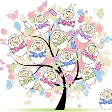 Схема вышивки «такие разные деревья»