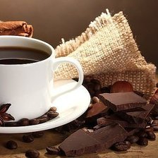 Схема вышивки «Кофе»