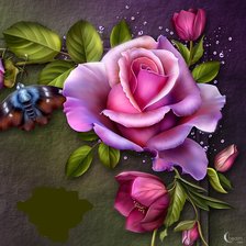 Схема вышивки «цветы»