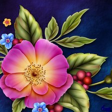 Схема вышивки «цветы»