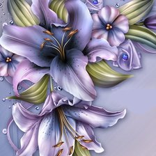 Схема вышивки «цветы»