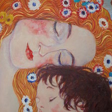 Схема вышивки «Три возраста женщины (фрагмент)»