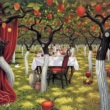 Схема вышивки «клубничный рай»